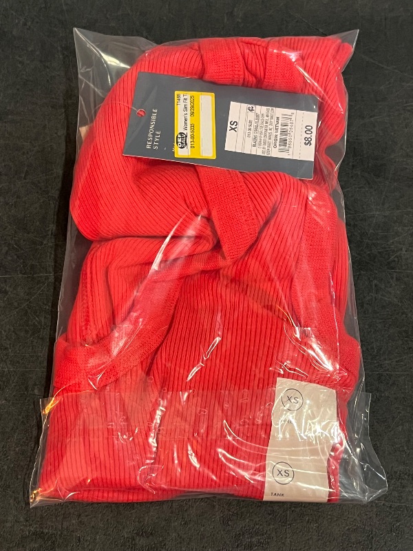 Photo 1 of (XS) Women's Slim Fit Tank Top - Universal Thread™ Coral Pink XS: Fitted Scoopneck, Midweight