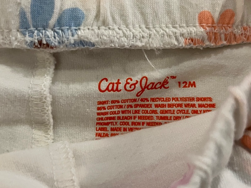 Photo 1 of (12M) Girls Flower Skort