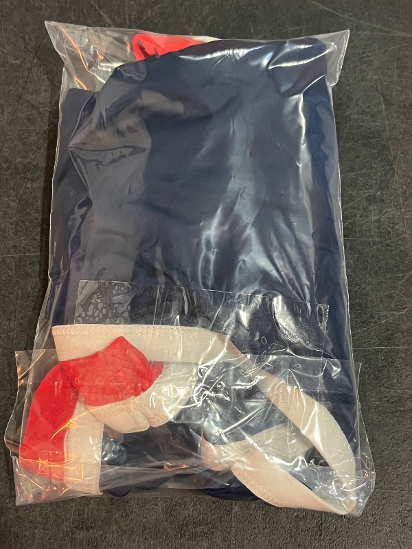 Photo 1 of (L) Women's Contrast Binding High Waist High Leg Medium Coverage Bikini Bottom - Shade & Shore™ Navy Blue X