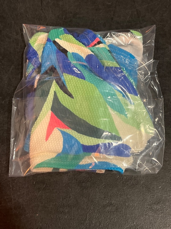 Photo 1 of (XL) Women's Tropical Pique Mid-Rise Medium Coverage Bikini Bottom - Shade & Shore™ Multi XL