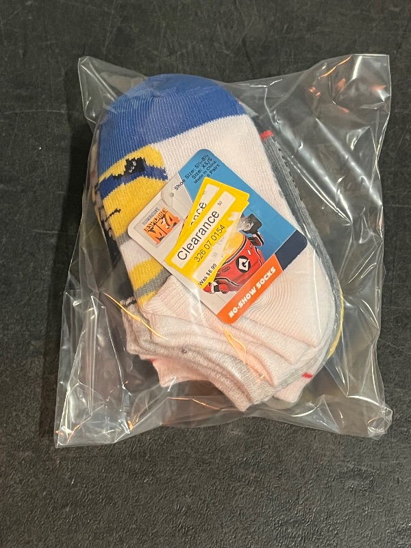 Photo 1 of (XS/S) Boys' Despicable Me Minions 6pk Socks - Yellow XS/S