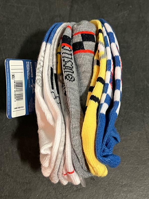 Photo 1 of (XS/S) Boys' Despicable Me Minions 6pk Socks - Yellow XS/S