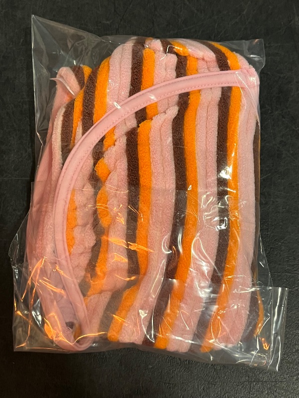 Photo 1 of (L) Women's Terry Cloth Striped Underwire Bikini Top - Wild Fable™ Orange L: Recycled Polyester, Adjustable Strap