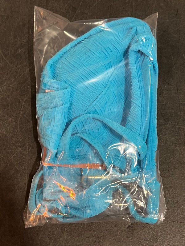 Photo 1 of 36C Women's Jacquard Textured Underwire Bikini Top - Shade & Shore™ Blue 36C