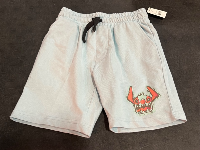 Photo 1 of (XS) Boys' Stitch Terry Shorts - Blue XS