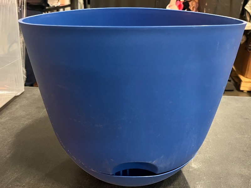 Photo 1 of Self-Watering Plastic Indoor Outdoor Planter Pot Blue 12"x12" - Room Essentials™
