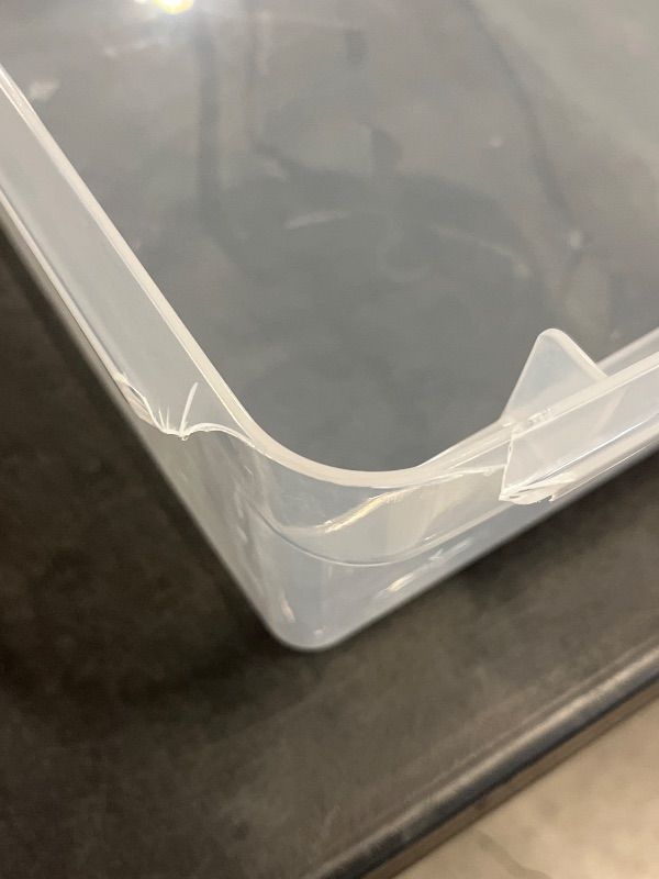 Photo 1 of 32qt Clear Storage Bin with Latches - Brightroom