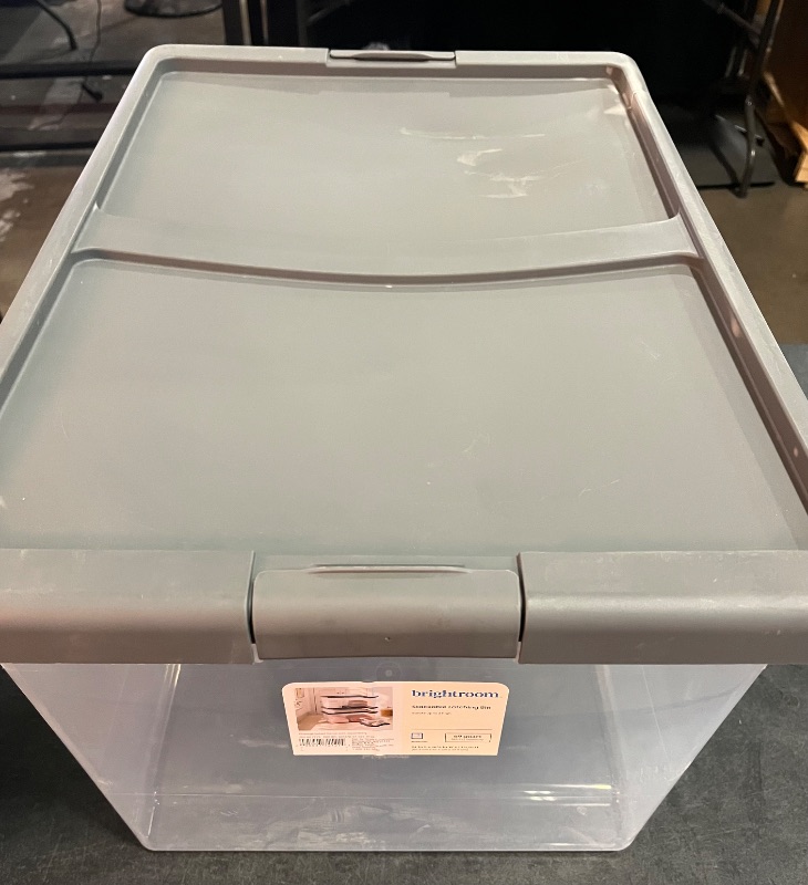 Photo 1 of Extra Large Latching Clear Storage Box 