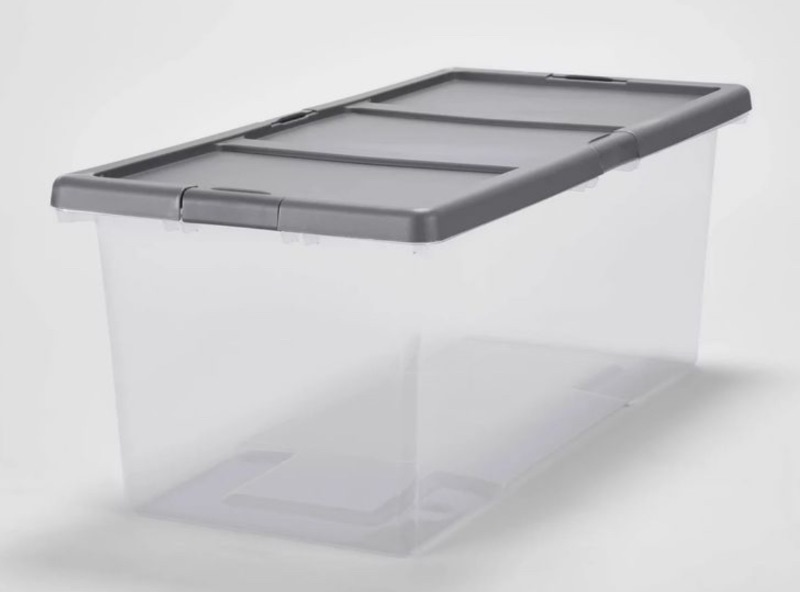 Photo 1 of Extra Large Latching Clear Storage Box 