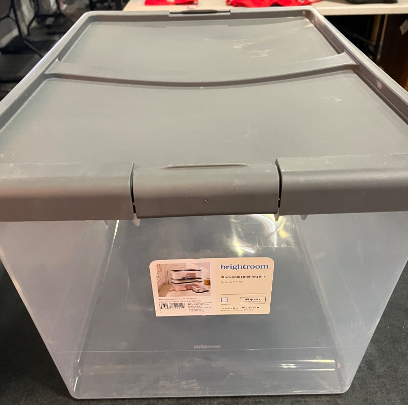 Photo 1 of Extra Large Latching Clear Storage Box 