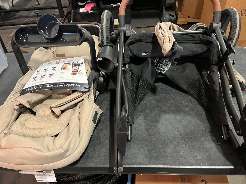 Photo 1 of Evenflo Shyft Intuiti+ Stroller with Green & Gentle Fabric (Travertine)