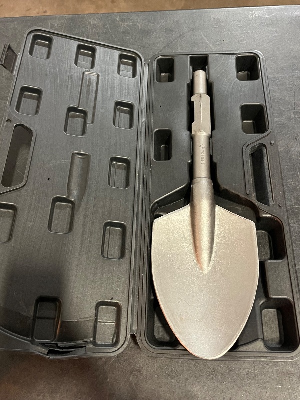 Photo 1 of 65A Shank Chisel Bit 17.3" x 5.3", Hex Clay Spade Shovel Bit for Makita Jack Hammer, Cordless Jack Hammers, 1-1/8 Jack Hammer Bits, Demolition, Gardening, Landscaping, Concrete, Sand, Stone