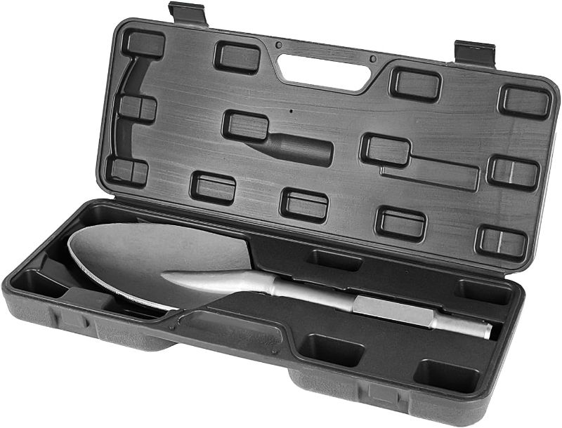 Photo 1 of 65A Shank Chisel Bit 17.3" x 5.3", Hex Clay Spade Shovel Bit for Makita Jack Hammer, Cordless Jack Hammers, 1-1/8 Jack Hammer Bits, Demolition, Gardening, Landscaping, Concrete, Sand, Stone