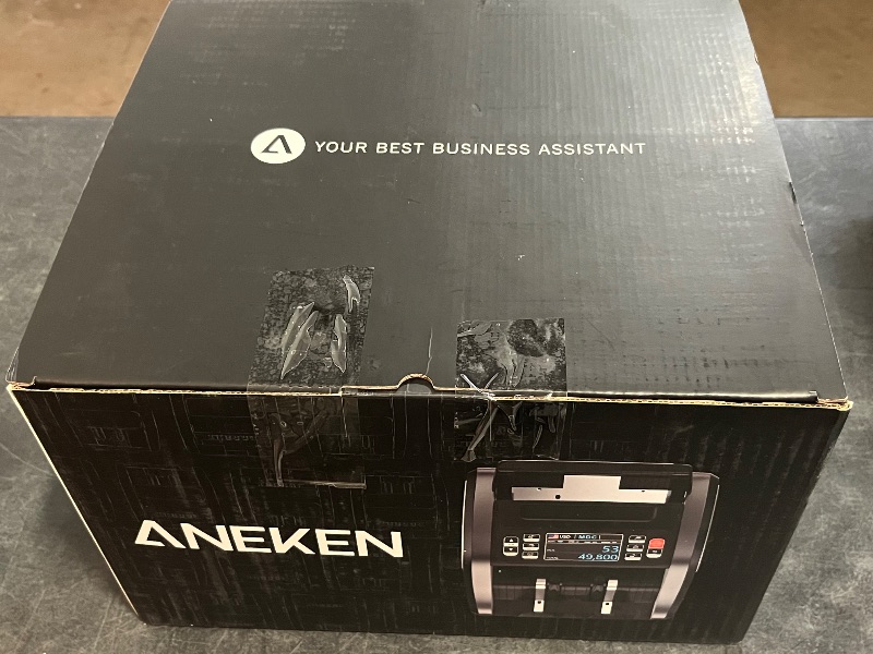 Photo 1 of Aneken N60 Mixed Denomination Money Counter Machine, Value Counting, UV/MG/IR/DD Counterfeit Detection, 3.5" TFT Display Cash Counting Machine, Printer Enabled Bill Counter for Business