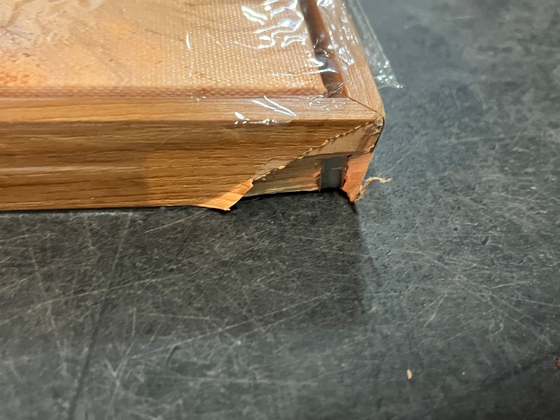 Photo 1 of Framed Canvas Wall Art, Country Street Landscape Art Prints, Old Architecture Vintage Decor Pictures, Retro Scenery Wall Paintings for Living Room Bedroom Kitchen Rustic Farmhouse Decor 16x24in