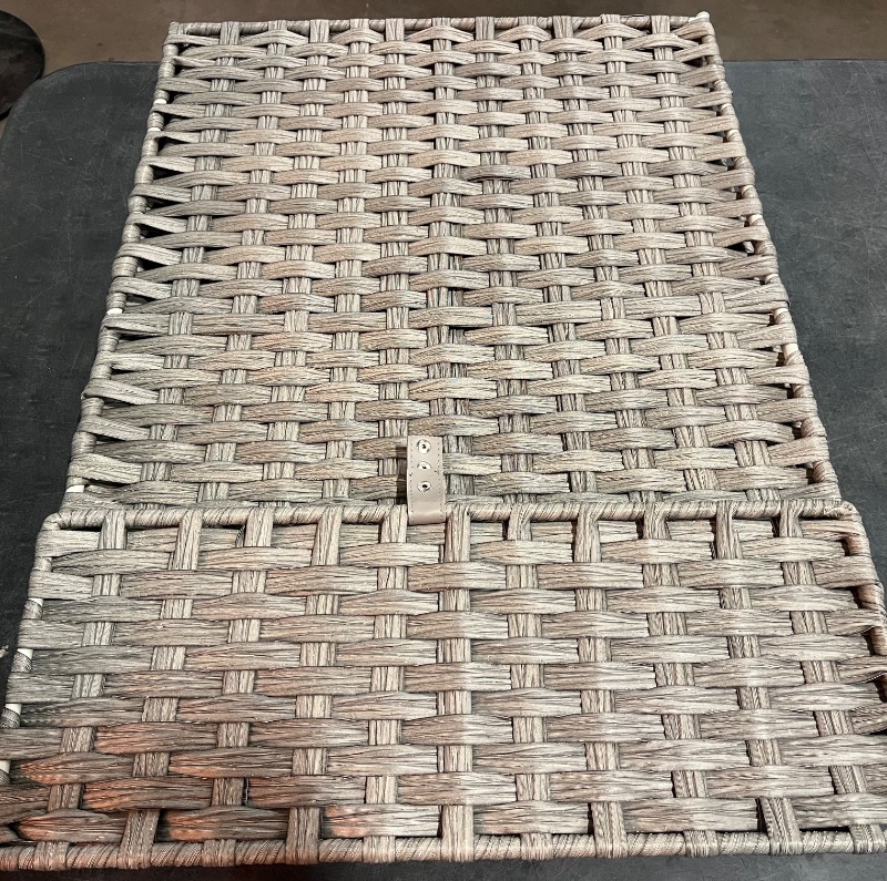 Photo 1 of 70L Slim Laundry Hamper with Lid & Wheels, Rolling Laundry Basket with 2 Removable Liner Bags & 3 Mesh Bags, Narrow Dirty Clothes Basket, Foldable Handwoven Rattan Laundry Sorter, Grey
