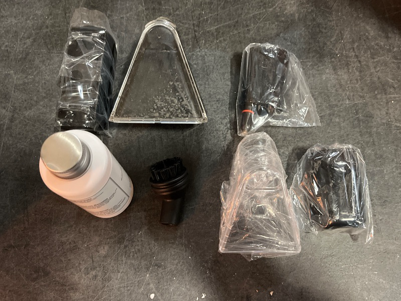 Photo 1 of Portable Carpet Cleaner Machine with Steam and Heating Techology,18Kpa Powerful Suction with Versatile Tools for Pets, Couch,Spot Cleaner for Stairs/Furniture/Rug(Gray,3"&5"Hand Tool)
