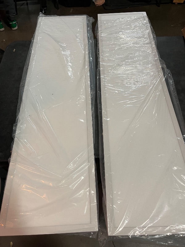 Photo 1 of 1x4 Led Flat Panel Light Surface Mount 2-Pack, 40W/4580LM, 5CCT 2700K/3000K/4000K/5000K/6000K Selectable, Flush Mount Ceiling Light for Kitchen, Garage, Hallway, Office, ETL