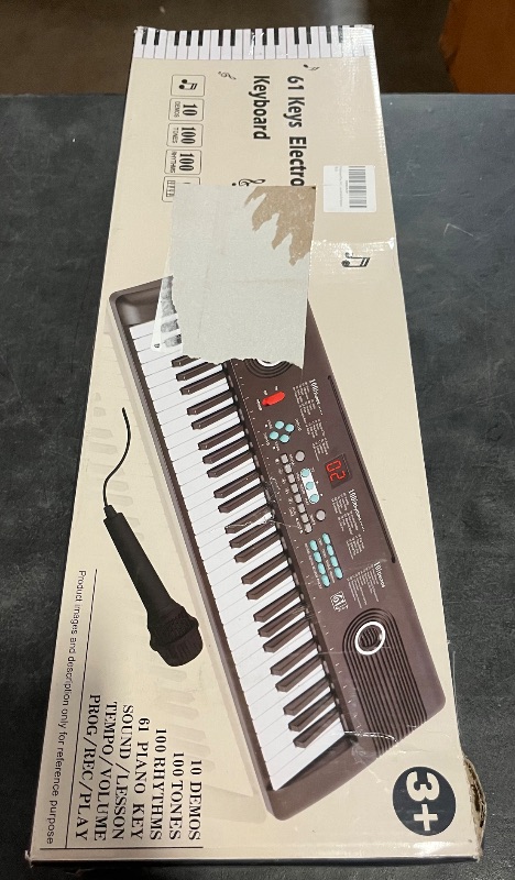 Photo 1 of 61 keys keyboard piano, Electronic Digital Piano with Built-In Speaker Microphone, Portable Keyboard Gift Teaching for Beginners, electric piano for kids