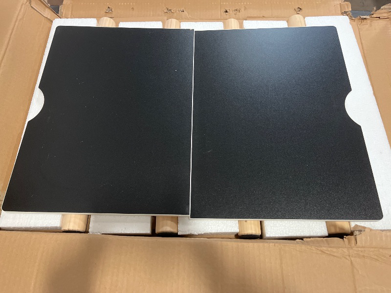 Photo 1 of Sensory Table, Kids Activity Table, Wooden Play Table with Bins, Montessori Table, Chalk Board and Whiteboard
