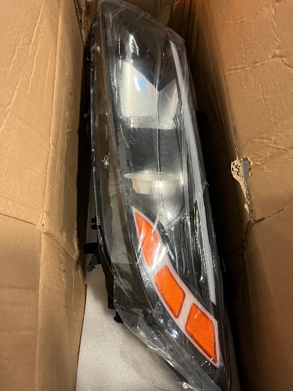 Photo 1 of Headlight Assembly Compatible with 2014 2015 Kia Optima Halogen Headlights Assembly w/Bulbs Replacement Headlamp 921024C500 with Connector Adapter (Right Passenger Side)
