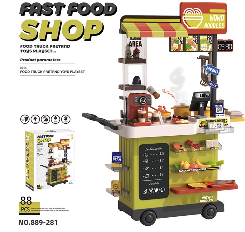 Photo 1 of Fast Food Truck Toy Set for Toddlers