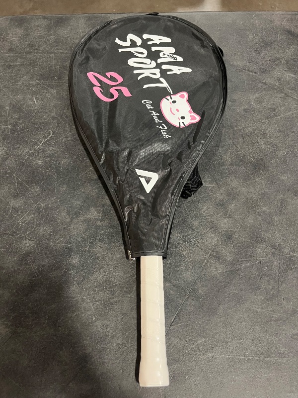 Photo 1 of AMA SPORT Kids Tennis Racket for Junior Toddlers Starter Kit 17-25" Tennis Racquet for Girls and Boys with 420D Nylon Shoulder Strap Bag