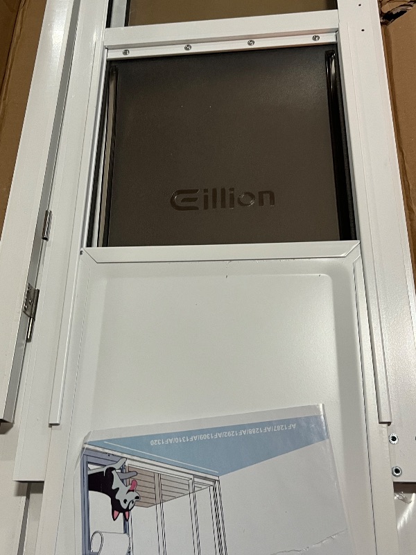 Photo 1 of Large Dog Door for Sliding Glass Door, Openable Doggy Door for Sliding Glass Doors, All-Metal Framed, Adjustable Height 91 7/16" to 96" - Large Tall