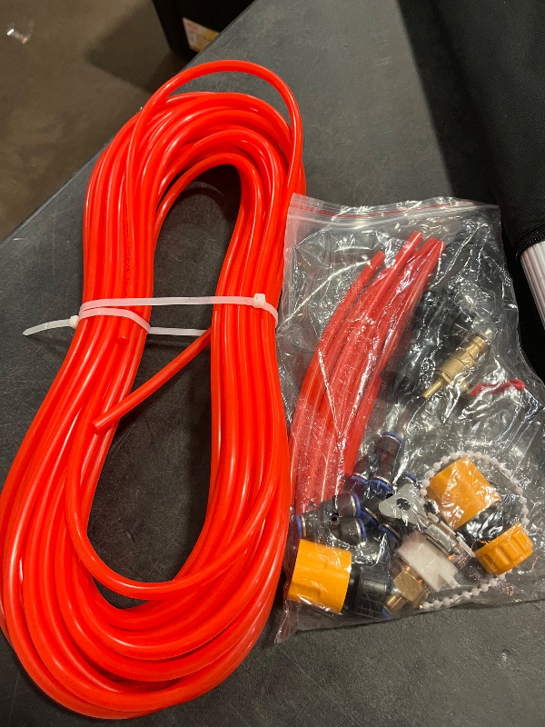 Photo 1 of 26ft Water Fed Pole Kit, Rotatable Solar Panel Water-fed Brush Brush & Squeegee, 2 Dusting Brushes, Telescoping Lightweight Pole, Window Washing Equipment, Glass Cleaner Tool for Roof Windows