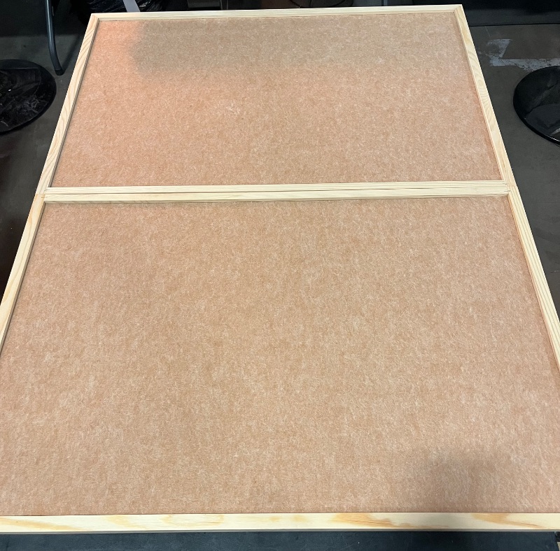 Photo 1 of 48X36" Foldable Large Felt Bulletin Board , Decorative Display Board, Double Sided 