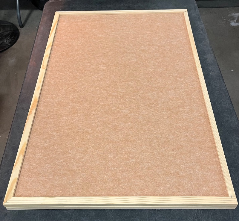 Photo 1 of 48X36" Foldable Large Felt Bulletin Board , Decorative Display Board, Double Sided 