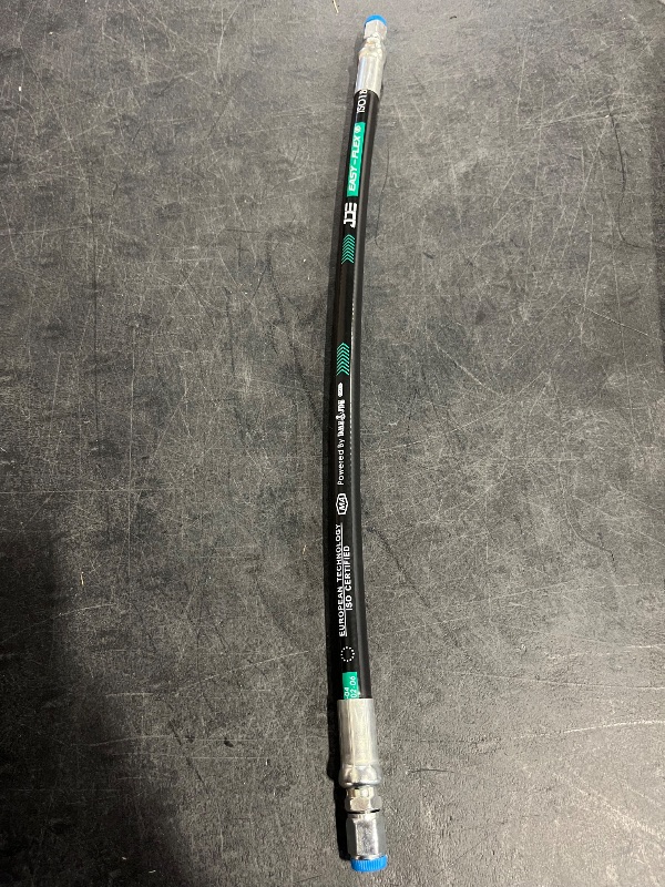 Photo 1 of Heroson Hydraulic Hose Swivel Assembly 3/8 ” Hydraulic Hose with Female JlC X Female JlC , Black