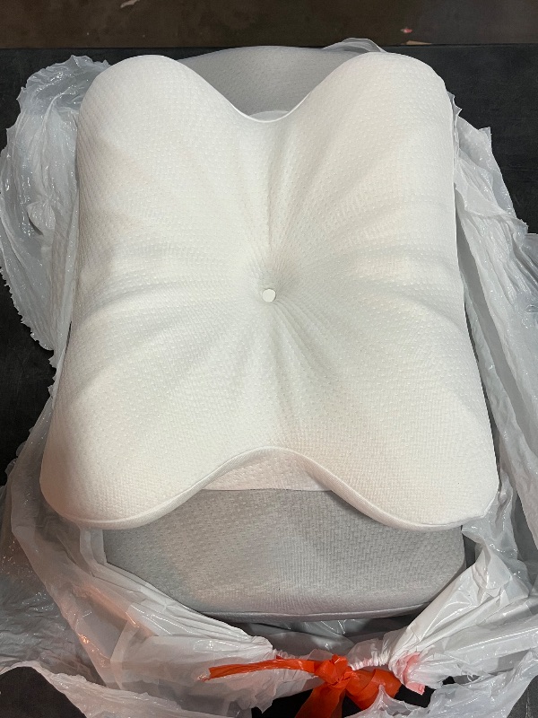 Photo 1 of Cervical Pillow for Neck, Odorless Contour Memory Foam Pillows, Ergonomic Orthopedic Bed Pillows for Sleeping, Support Side Back Stomach Sleeper (Queen)
