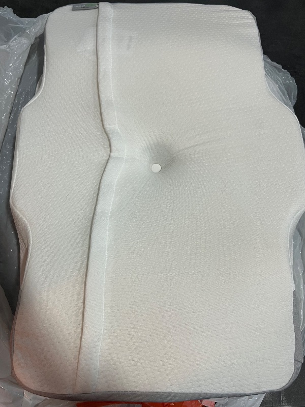 Photo 1 of Cervical Pillow for Neck, Odorless Contour Memory Foam Pillows, Ergonomic Orthopedic Bed Pillows for Sleeping, Support Side Back Stomach Sleeper (Queen)
