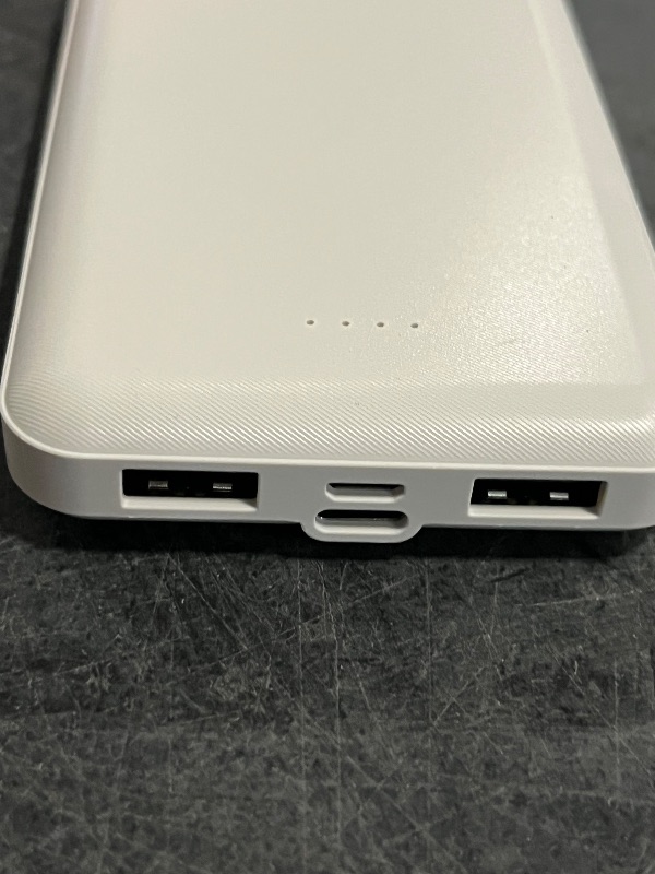Photo 1 of [2 Pack] Portable Charger Power Bank 10000mAh,Ultra Slim Compact External Battery Pack with USB C Input & Output Backup Charger Compatible with iPhone 16/15/14/13, Galaxy S24,Android etc-Blue+White
