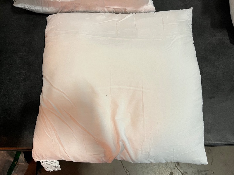 Photo 1 of Premium 16 x 16 Throw Pillow Inserts, Set of 4  Square Form Decorative Pillows for Sofa Couch Bed and Chair 16 inches

