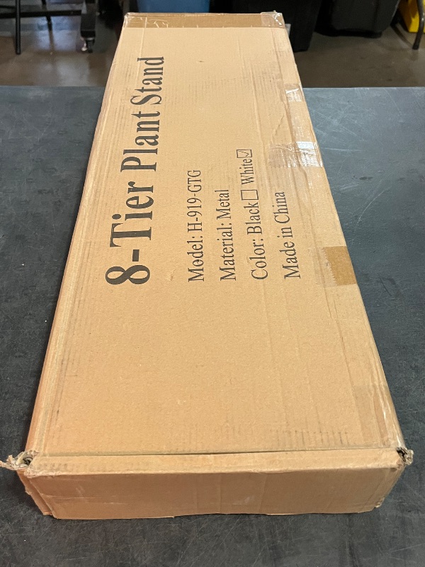 Photo 1 of Corner Plant Stand Indoor 8 Tier 9 Potted with Gardening Tools and Gloves, Upgraded Tall Metal Plant Shelf Organizer Outdoor, Multiple Flower Pot Holder Display Rack for Patio, (8 Tier-White)