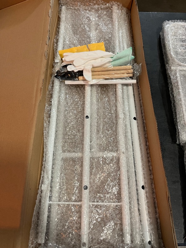 Photo 1 of Corner Plant Stand Indoor 8 Tier 9 Potted with Gardening Tools and Gloves, Upgraded Tall Metal Plant Shelf Organizer Outdoor, Multiple Flower Pot Holder Display Rack for Patio, (8 Tier-White)