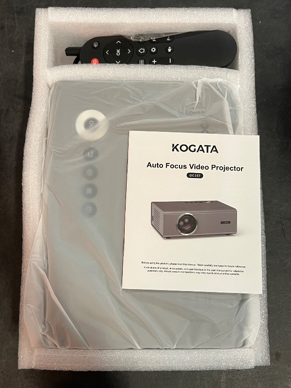 Photo 1 of 4K Projector with Built-in Apps, 1200ANSI Auto Focus&6D Keystone Dolby Audio Kogata Smart Projector with WiFi 6 Bluetooth Outdoor Movie Proyector for Home Theater HDR10+ UPGRADE