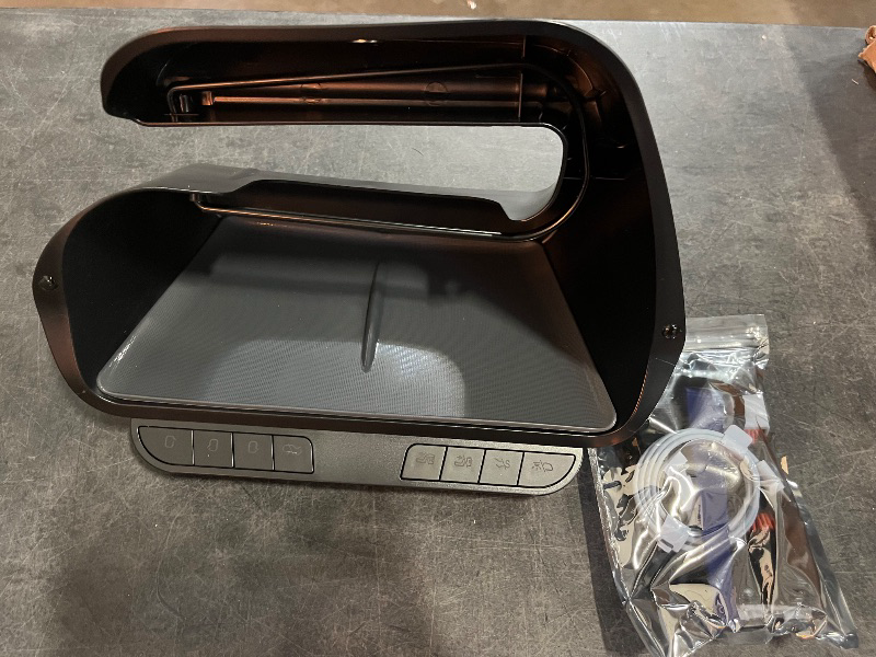 Photo 1 of Centre Display Shelf Smart Button Storage Box Compatible for Tesla 2024 Model 3/Y Highland Dashboard Organizer Tissue Holder Glovebox(B Model 3 2024)