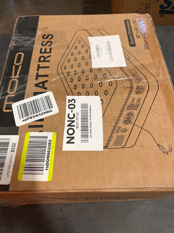 Photo 1 of MoKo Air Mattress Queen with Built in Pump, 18'' Luxury Inflatable Mattress, 3 Min Fast Blow up Mattress, Comfort Top - Velvety Air Bed for Home, Camping, Travel, Guests, Black/Gray