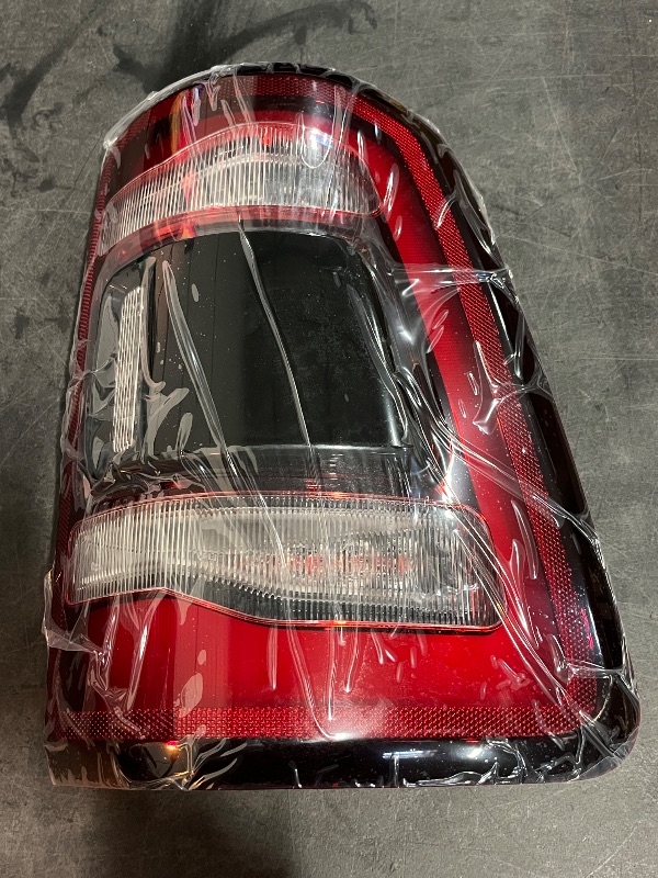 Photo 1 of FIONE: For Dodge Ram 1500 Tail Light Assembly Without Blind Spot 2019-2022 LED Type & Red Lens Chrome Interior Right Passenger Side Rear Light 55112992AC 55112992AD 55112992AB CH2801216