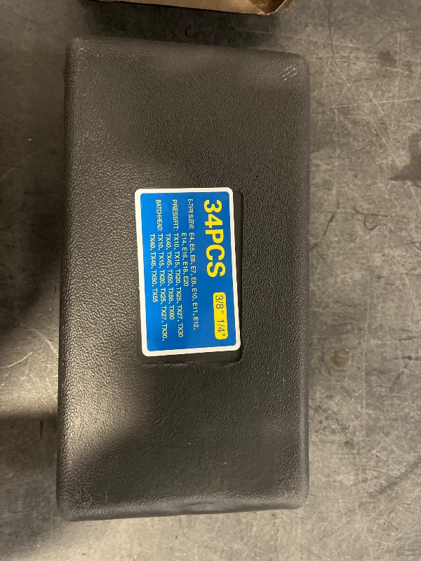 Photo 1 of 34Pcs Star Socket & Bit Set Electronic Safety Drill Driver Handheld Tool for Mechanics DIYer Enthusiasts Household Tasks