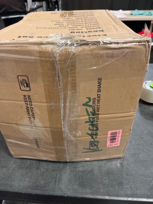 Photo 1 of Desktop Water Cooler Dispenser, Desktop Electric Hot and Cold Water Cooler Dispenser with 2 Temperature Settings, Water Dispenser for Home Office Dorm Coffee (Black, European White)
