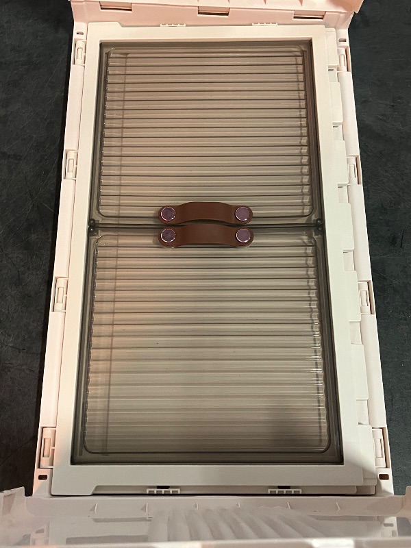 Photo 1 of Foldable Stackable Plastic Storage Cabinet, Made of Plastic, Sturdy and Long Lasting, Suitable for Clothes (4 Layers)