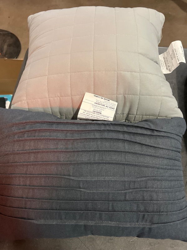 Photo 1 of 5pc Queen Plaid Bedding Set Blue