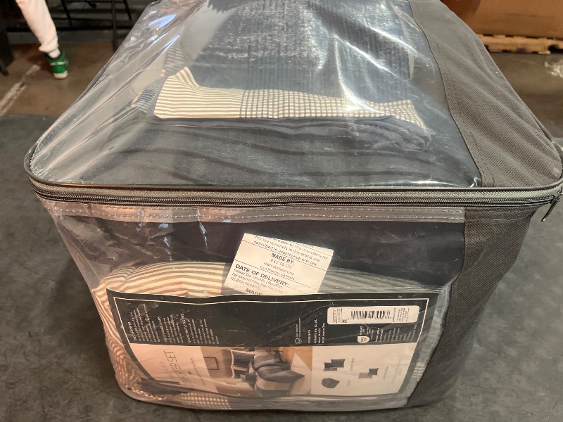 Photo 1 of 5pc Queen Plaid Bedding Set Blue