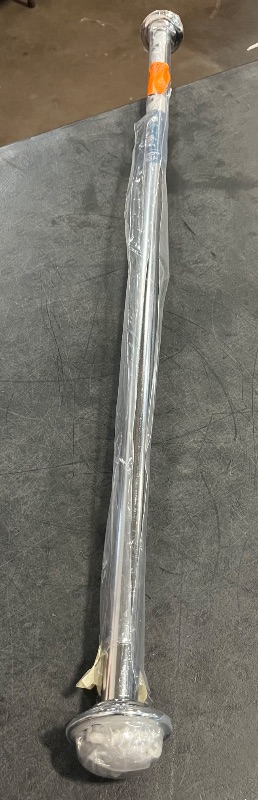 Photo 1 of 72 in. Carbon Steel Permanent Shower Rod in Chrome