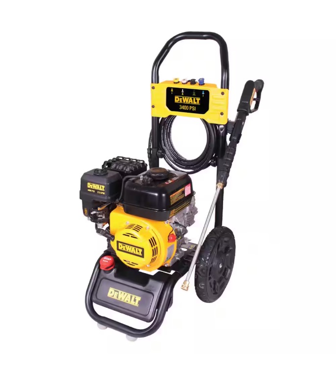 Photo 1 of 3400 PSI 2.5 GPM Gas Cold Water Pressure Washer with DeWalt 210 Engine