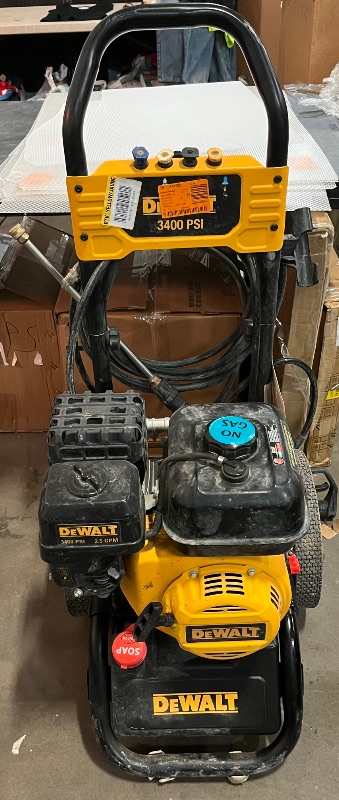 Photo 1 of 3400 PSI 2.5 GPM Gas Cold Water Pressure Washer with DeWalt 210 Engine